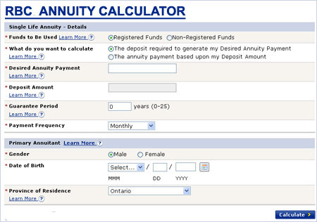 fixed annuities calculator
