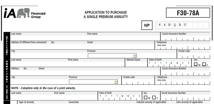 Industrial Alliance Annuity Application industrial alliance annuity application
