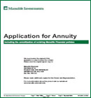 Manulife Annuity Application Manulife Annuity Application