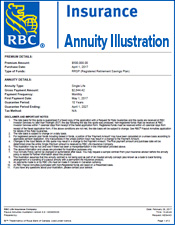 rbc insurance annuity illustration